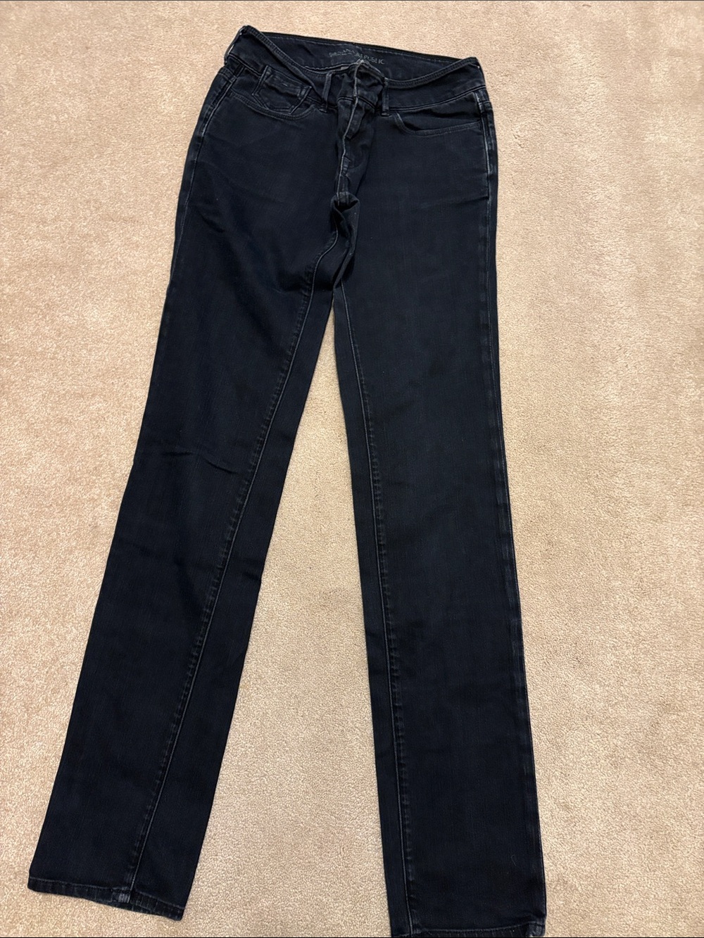 Banana Republic Black Straight-Leg Jeans